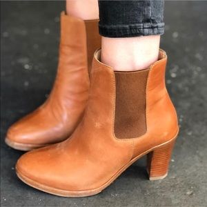 ** SOLD** A.P.C. PARIS Tan Leather Boots size US 7